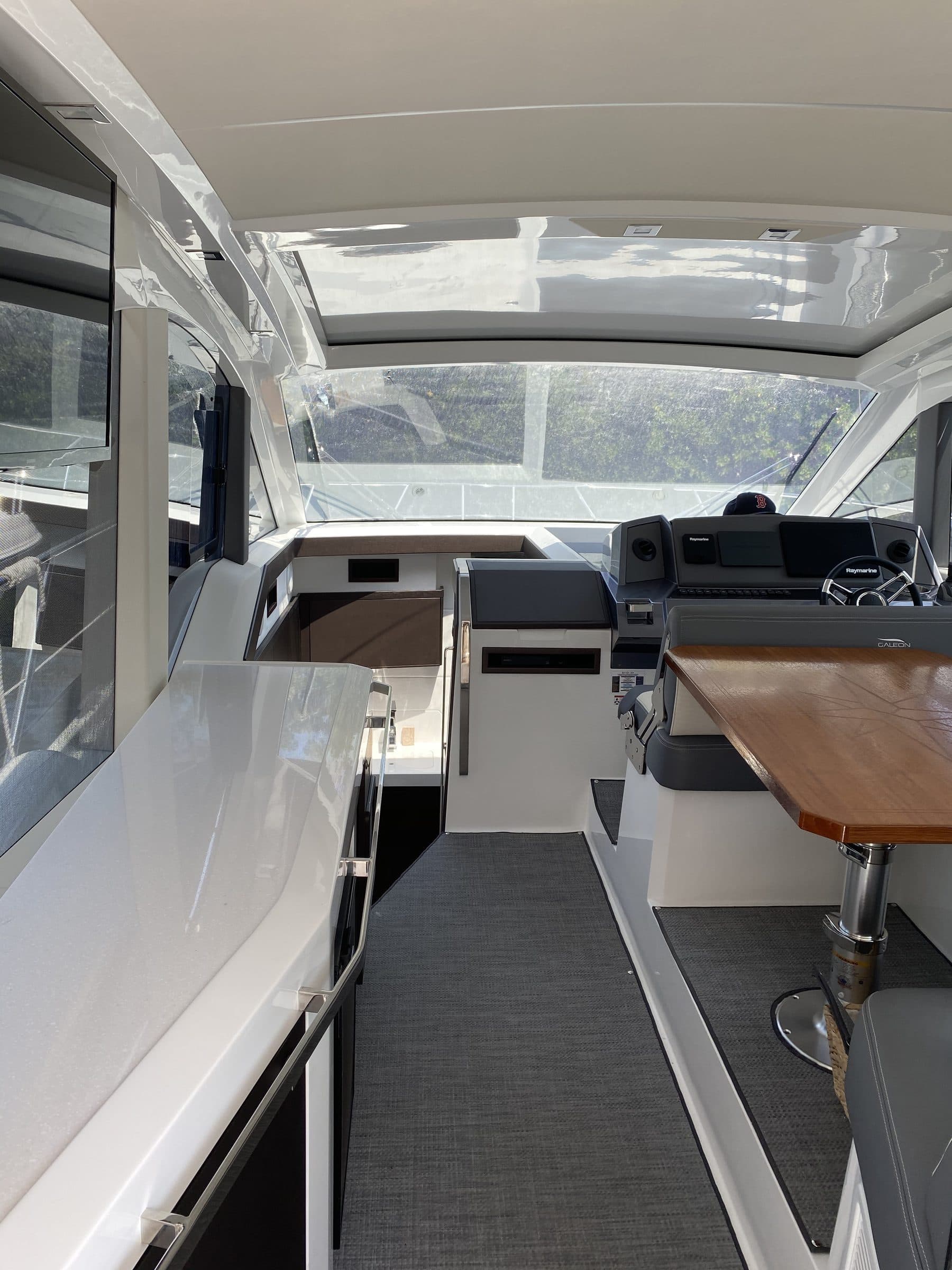 Boat helm and cockpit seating