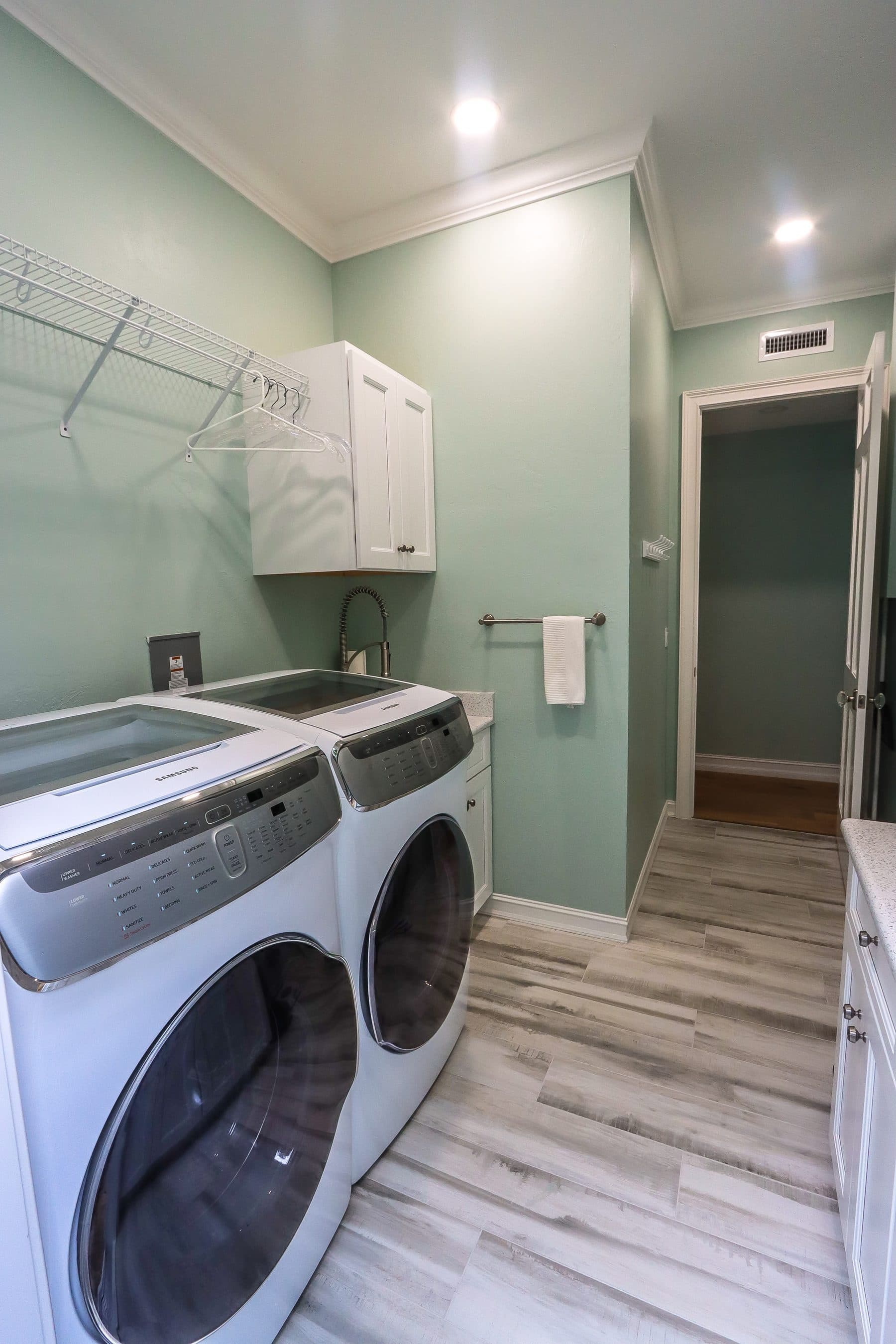 Laundry room with folding area