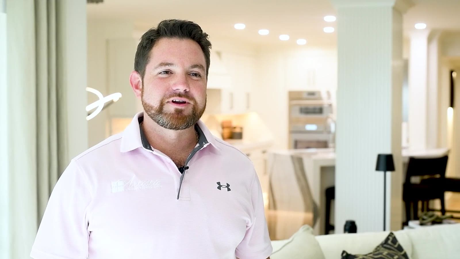 Artistic Interiors team member introducing the company
